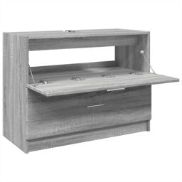 Berkfield Home Sink Cabinet Grey Sonoma 78x37x59 cm Engineered Wood - Size: 78 x 37 x 59 cm - thumbnail 5