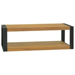 Berkfield Home Bathroom Cabinet 120x45x35 cm Solid Wood Teak in Brown - Size: 120 x 45 x 35 cm