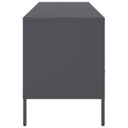 Berkfield Home TV Cabinet Anthracite 100.5x39x50.5 cm Steel in Charcoal - thumbnail 7