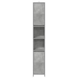 Berkfield Home 3 Piece Bathroom Furniture Set Concrete Grey Engineered Wood - thumbnail 6