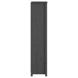 Berkfield Home Book Cabinet Grey 50x35x154 cm Solid Wood Pine - Size: 50 x 35 x 154 cm - thumbnail 6