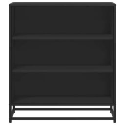 Berkfield Home Sideboard Black 68x35x76 cm Engineered Wood & Metal - Size: 68 x 35 x 76 cm - thumbnail 4