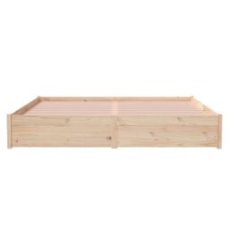 Berkfield Home Bed Frame Solid Wood 180x200 cm Super King Size in Brown - thumbnail 5