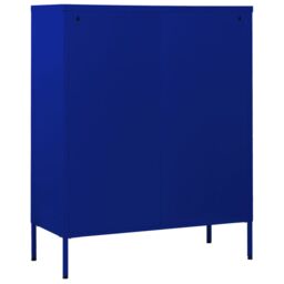 Berkfield Home Chest of Drawers Navy Blue 80x35x101.5 cm Steel - thumbnail 5