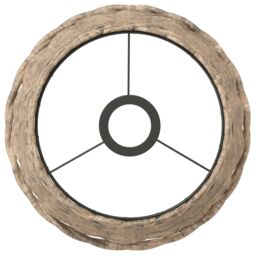 Berkfield Home Ceiling Lamp Shade Brown √ò25x17 cm Wicker - Size: 25x17 cm - thumbnail 3
