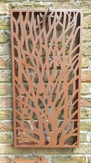 Inspirational Gifting Tree Decorative Screen Wall Art Plaque 780mm Tall in Brown - image 1