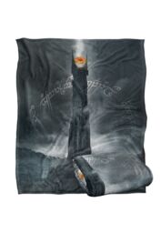 Lord of the Rings The Blanket, 152x127 cm Barad-Dur Dark Tower Silky Touch Super Soft Throw Blanket in White - thumbnail 2