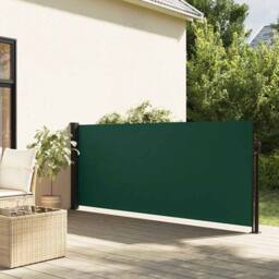 Berkfield Home Retractable Side Awning Dark Green 140x600 cm - thumbnail 2