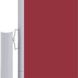 Berkfield Home Retractable Side Awning Red 220x600 cm - thumbnail 4