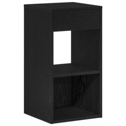 Berkfield Home Durable Bedside Cabinets with Drawer 2 pcs Black Oak 35x34x66.5 cm - thumbnail 5
