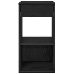 Berkfield Home Durable Bedside Cabinets with Drawer 2 pcs Black Oak 35x34x66.5 cm - thumbnail 4