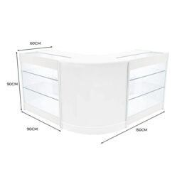 Monstershop Helios LED Shop Counter Set CM60 & 2 x K900 - White - thumbnail 3
