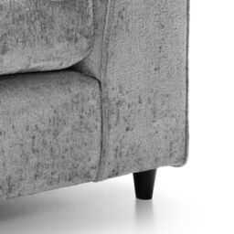 Abakus Direct Harriet Crushed Chenille Armchair Chair in Light Grey - thumbnail 6
