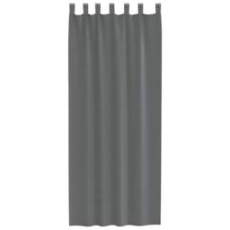 Berkfield Home Voile Curtains with Loops 2 pcs Dark Grey 140x260 cm - thumbnail 4