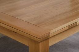 Thats Furniture Richmond 140-220cm Oak Extending Dining Table & 8 Lola Leather Chairs in Cream - thumbnail 5