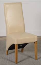 Thats Furniture Richmond 140-220cm Oak Extending Dining Table & 8 Lola Leather Chairs in Cream - thumbnail 6