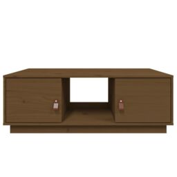 Berkfield Home Coffee Table Honey Brown 100x50x35 cm Solid Wood Pine - Size: 100 x 50 x 35 cm - thumbnail 6