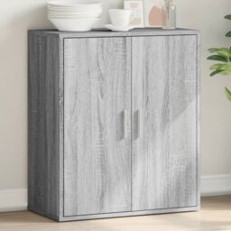 Berkfield Home Sideboard Grey Sonoma 79x38x80 cm Engineered Wood - Size: 79 x 38 x 80 cm - thumbnail 1