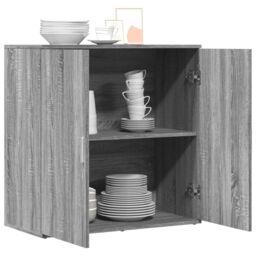 Berkfield Home Sideboard Grey Sonoma 79x38x80 cm Engineered Wood - Size: 79 x 38 x 80 cm - thumbnail 4