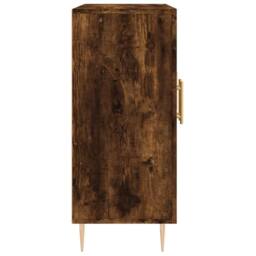 Berkfield Home Sideboard Smoked Oak 90x34x80 cm Engineered Wood in Brown - Size: 90 x 34 x 80 cm - thumbnail 7