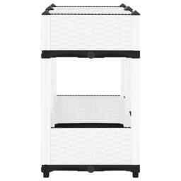 Berkfield Home Raised Bed 80x40x71 cm Polypropylene in White - Size: 80 x 40 x 71 cm - thumbnail 4