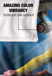 Star Trek Captains Chair Silky Touch Super Soft Throw Blanket 152 X 127 cm in White - thumbnail 4