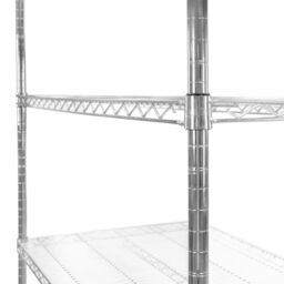 Monstershop KuKoo Wire Racking - 60cm x 120cm x 180cm in Silver - Size: 60 cm x 120 cm x 180 cm - thumbnail 8