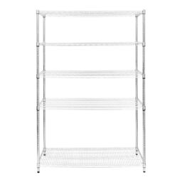 Monstershop KuKoo Wire Racking - 60cm x 120cm x 180cm in Silver - Size: 60 cm x 120 cm x 180 cm - thumbnail 7