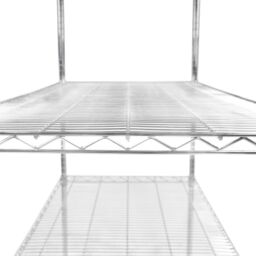 Monstershop KuKoo Wire Racking - 60cm x 120cm x 180cm in Silver - Size: 60 cm x 120 cm x 180 cm - thumbnail 9