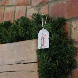 Samuel Alexander 270cm (9ft) x 20cm Pine Christmas Garland Plain Green - Size: 270 cm (9ft) x 20 cm - thumbnail 4