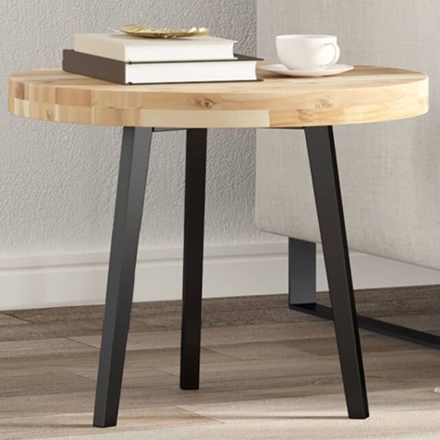 Berkfield Home Table Top Round √ò50x4 cm Solid Wood Acacia in Brown - Size: 50x4 cm - image 1
