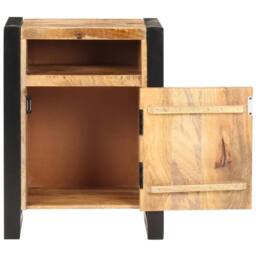 Berkfield Home Bedside Cabinet 40x35x55 cm Solid Mango Wood in Brown - Size: 40 x 35 x 55 cm - thumbnail 3