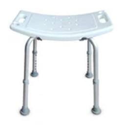 EONLION Adjustable Shower Chair Bathing Stool, Non-slip Shower Seat in White - thumbnail 1