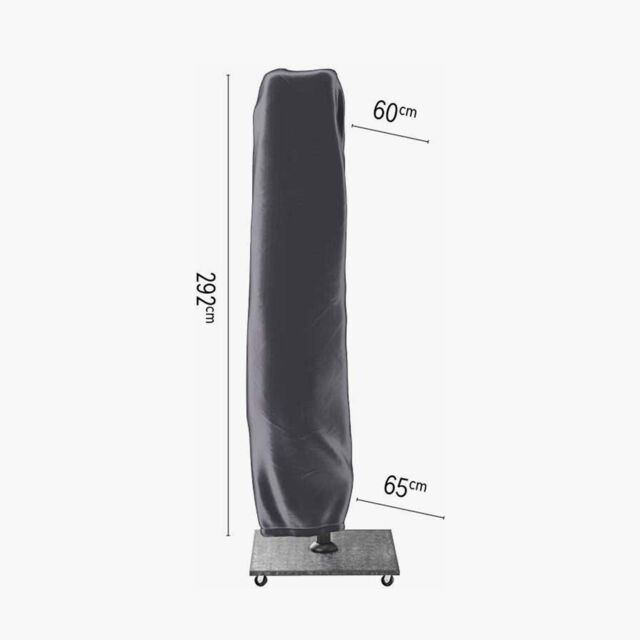 Ruma AeroCover Free Arm Parasol Waterproof Cover W65xD65xH292cm in Dark Grey - Size: 1 Pack - image 1