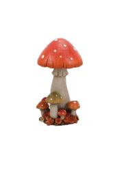 Straits Large Resin Toadstall Mushroom Decorative Ornament - thumbnail 1