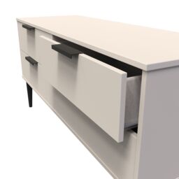 Ready Assembled 2 U Fuji 4 Drawer Bed Box (Ready Assembled) in Taupe - thumbnail 5