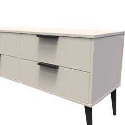Ready Assembled 2 U Fuji 4 Drawer Bed Box (Ready Assembled) in Taupe - thumbnail 4