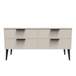 Ready Assembled 2 U Fuji 4 Drawer Bed Box (Ready Assembled) in Taupe - thumbnail 1
