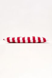 Homescapes 4 Pack Seat Pads Cotton Red Striped Indoor Outdoor Garden Cushion, 40cm - Size: 40 cm x 40 cm - thumbnail 6