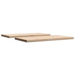 Berkfield Home Table Tops 2 pcs 70x35x2.5 cm Rectangular Solid Wood Pine in Brown - thumbnail 5