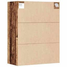 Berkfield Home Hanging Wall Cabinet Old Wood 69.5x32.5x90 cm in Brown - thumbnail 6