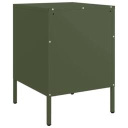 Berkfield Home Durable Bedside Cabinets 2 pcs Olive Green 36x39x50.5 cm Steel - thumbnail 8