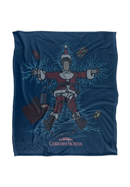 Warner Brothers Christmas Vacation X-Mas Lights Silky Touch Super Soft Throw Blanket in White - image 1