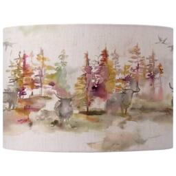 Voyage Maison Caledonian Linen Eva Animal Lampshade in Light Beige - Size: 30 cm diameter x 21 cm high