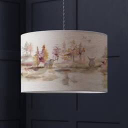 Voyage Maison Caledonian Linen Eva Animal Lampshade in Light Beige - Size: 30 cm diameter x 21 cm high - thumbnail 2