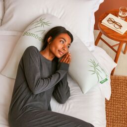 GAVENO CAVAILIA Bamboo V-Pillow in White - thumbnail 2
