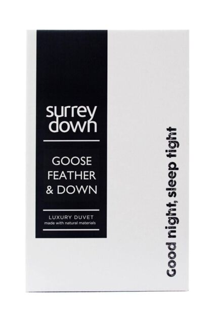 surrey down Goose Feather & Down 13.5tog Duvet in White - Size: King - image 1