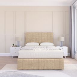 "Sloomy California Coniston Bed Set, No Drawers Mattress & 54"" Headboard in Cream - Size: Small Single" - thumbnail 2