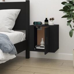 Berkfield Home Wall Mounted TV Cabinet Black 40x34, 5x40 cm - thumbnail 4