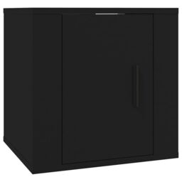 Berkfield Home Wall Mounted TV Cabinet Black 40x34, 5x40 cm - thumbnail 2